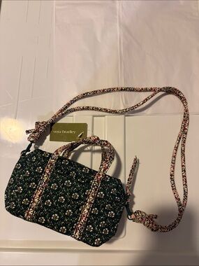 Vera Bradley Mistletoe Floral Quilted Mini Duffel